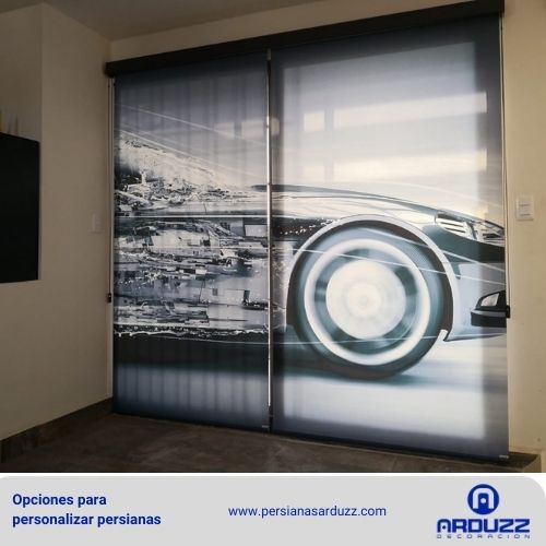 IMPRESIÓN DE AUTO SOBRE DOS PERSIANAS