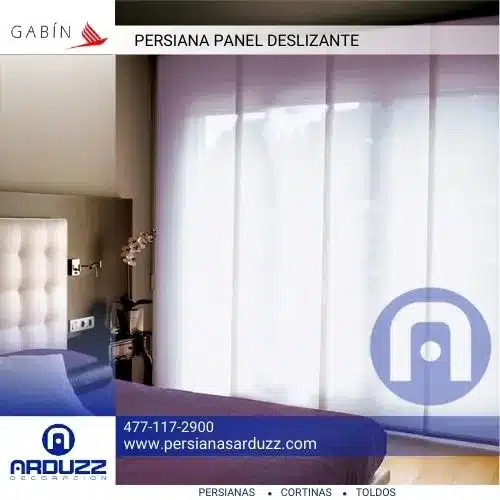 panel deslizante traslucido